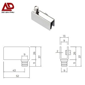 Kẹp kính xoay VICKINI 05810.101