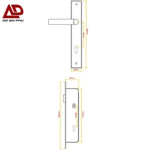 Khóa tay gạt JEELY 304A-260