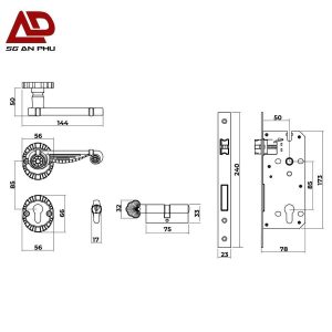 Khóa phân thể VICKINI 38003.101