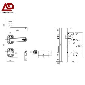 Khóa phân thể VICKINI 38005.101