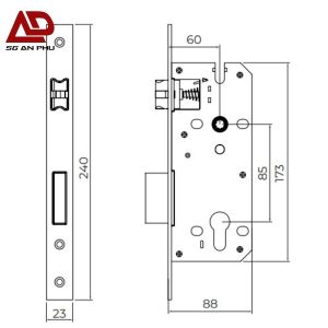 Thân khóa cửa VICKINI 40860.001