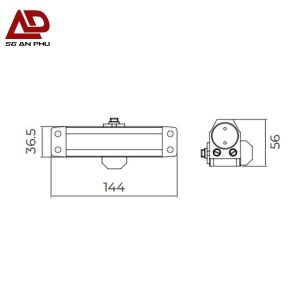 Tay đẩy hơi VICKINI 44051.001