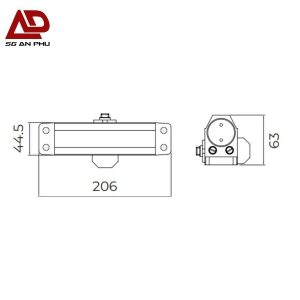 Tay đẩy hơi VICKINI 44071.001