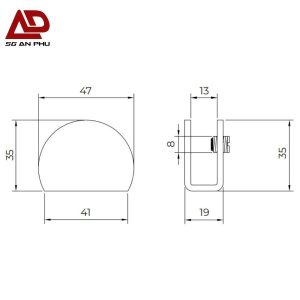 Kẹp kính VICKINI 64020.101