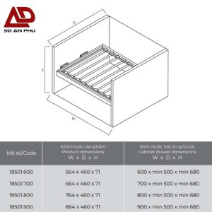 Giá kệ vắt quần IVAN 18501