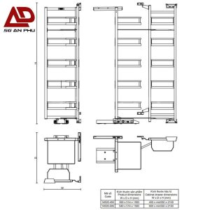 Giá kệ 5 tầng VICKINI 14505 GRPR