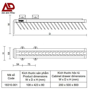 Giá kệ vắt cà vạt VICKINI 18310.001 GRPR