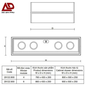 Tủ đựng đồng hồ VICKINI 29122 GRPR