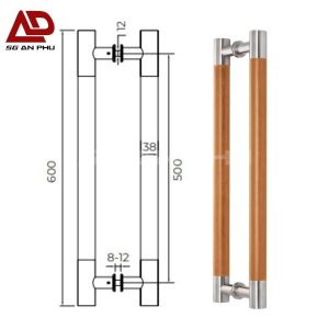 Tay cửa kính VICKINI 69150.600