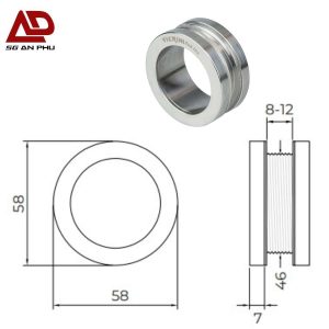 Tay cửa kính VICKINI 69828.001 SSS