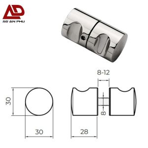 Tay cửa kính VICKINI 69833.001 PSS