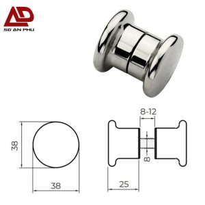 Tay cửa kính VICKINI 69837.001 PSS