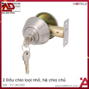 Khóa cóc 2 đầu chìa loại nhỏ HAFELE 911.84.550