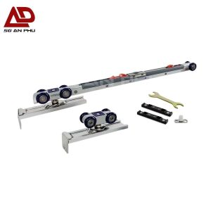 Bộ bánh xe cửa lùa 4 bánh giảm chấn 2 chiều Hammered 824-2