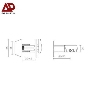 Khóa cóc VICKINI 30101.001SSS