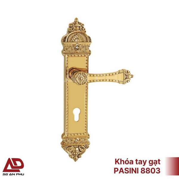 Khóa cửa đồng thau mạ vàng