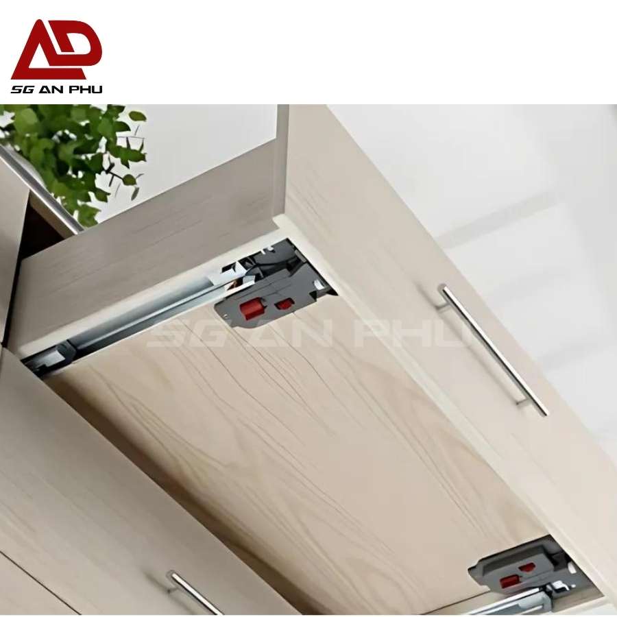 Thanh ray trượt 3 tầng giảm chấn cho ngăn tủ VICKINI