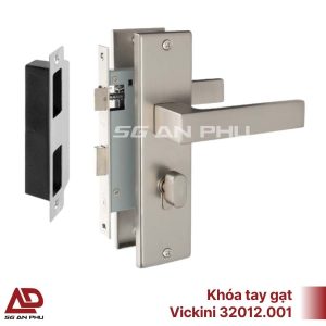 Một bộ khóa tay gạt hoàn chỉnh bao gồm 4 thành phần chính.