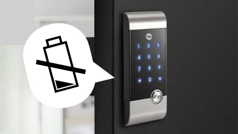 Dấu hiệu nhận biết khóa cửa điện tử sắp hết pin 