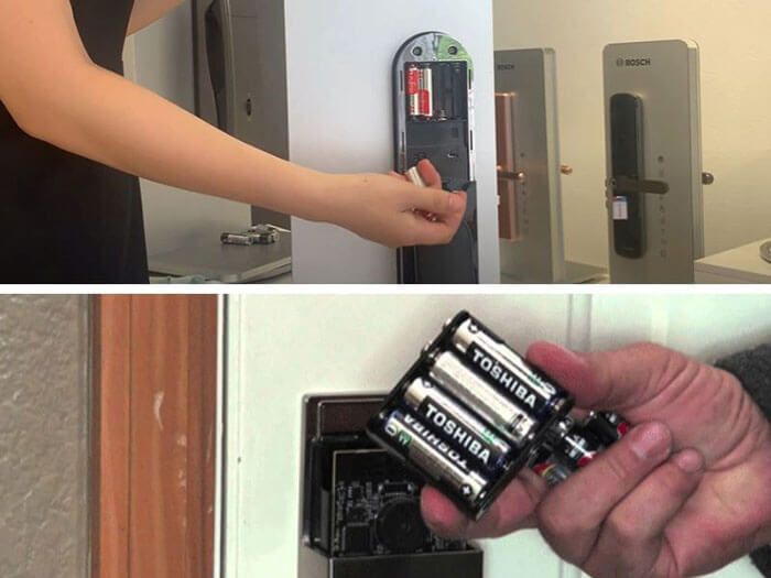 Thay pin đúng cách để khóa cửa điện tử không còn kêu