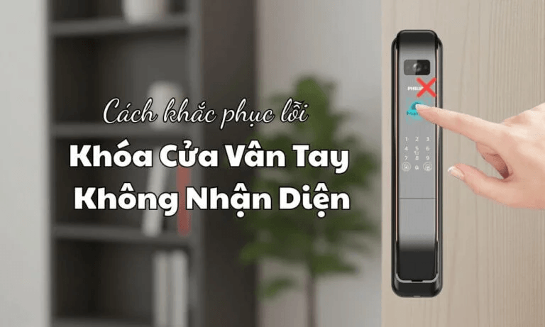 Hướng dẫn xử lý: Làm gì khi khóa cửa vân tay không nhận?