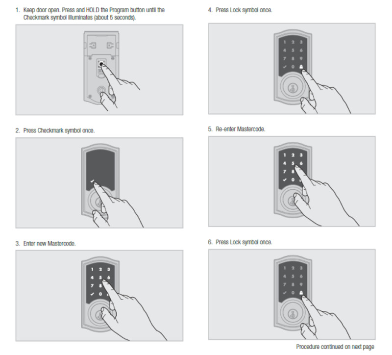 Lấy lại quyền truy cập bằng mật khẩu chủ (Master Code)