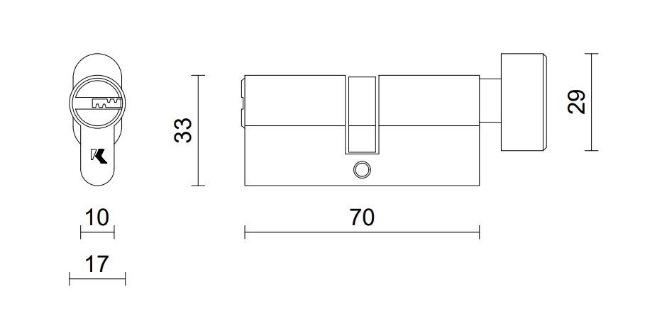 Thông số ruột khóa VICKINI 41106.001