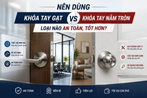 Khóa tay gạt là gì? Cấu tạo và nguyên lý hoạt động