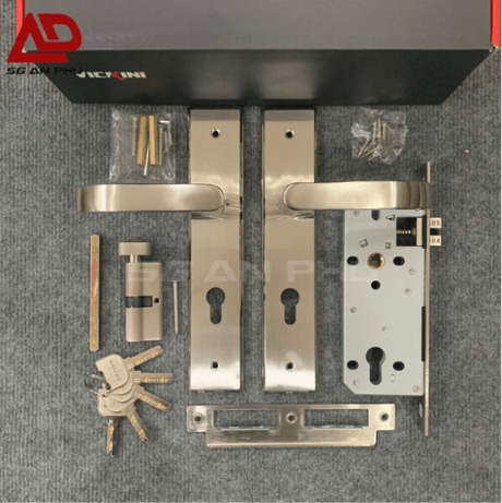 Khóa liền thân còn được gọi là khóa tay gạt liền ốp