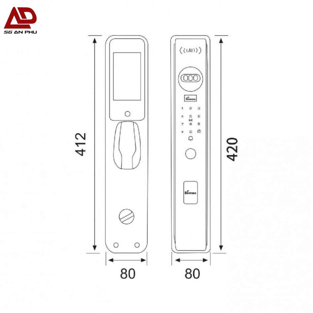 Khóa nhận diện khuôn mặt EL912 AG