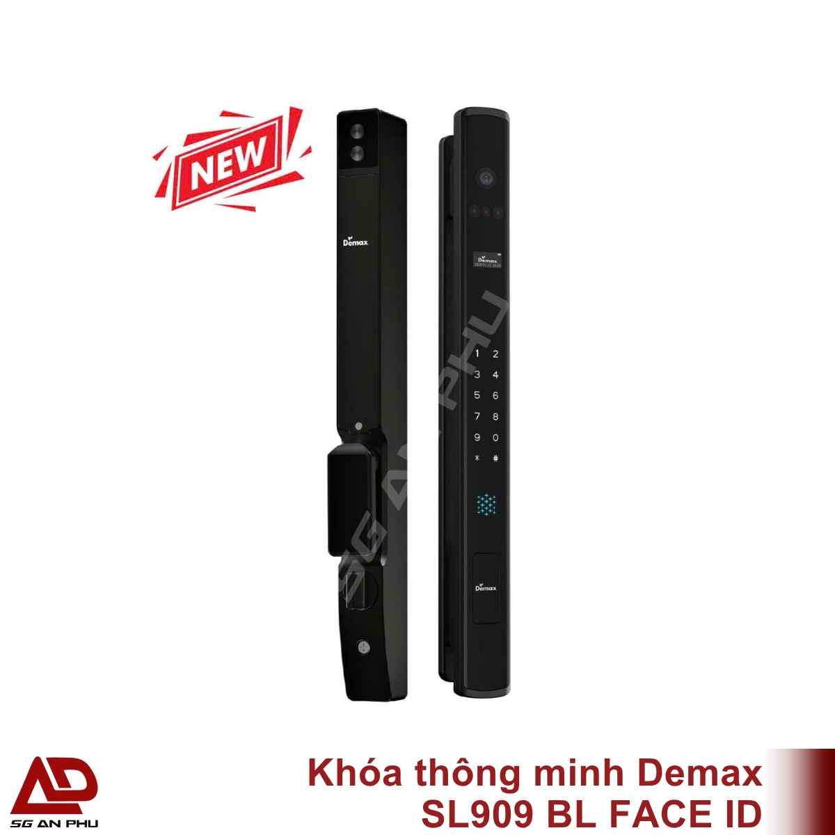 Frame Khóa thông minh Demax SL909 BL FACE ID