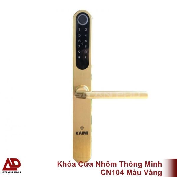 Frame (20) Khóa Cửa Nhôm Thông Minh CN104 Màu Vàng