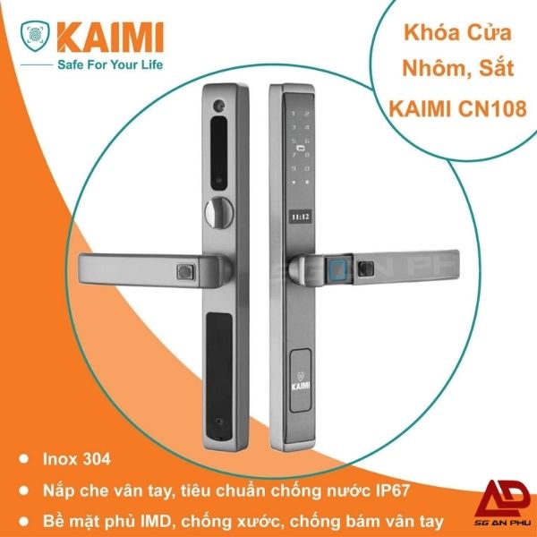 Khóa Cửa Nhôm CN108 màu bạc