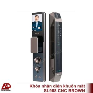 Khóa nhận diện khuôn mặt SL968 CNC BROWN cao cấp chính hãng