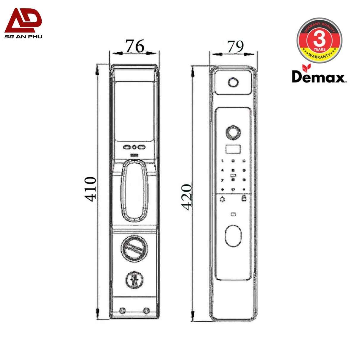 Khóa nhận diện khuôn mặt SL928 DG