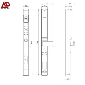 Khóa nhận diện khuôn mặt Demax EL-C903 AG