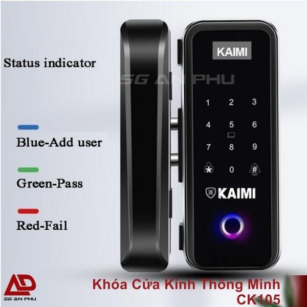 Frame (24) Khóa Cửa Kính Thông Minh CK105