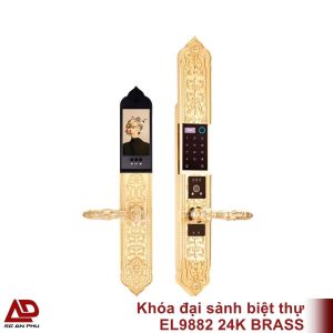 Khóa đại sảnh biệt thự EL9882 24K BRASS