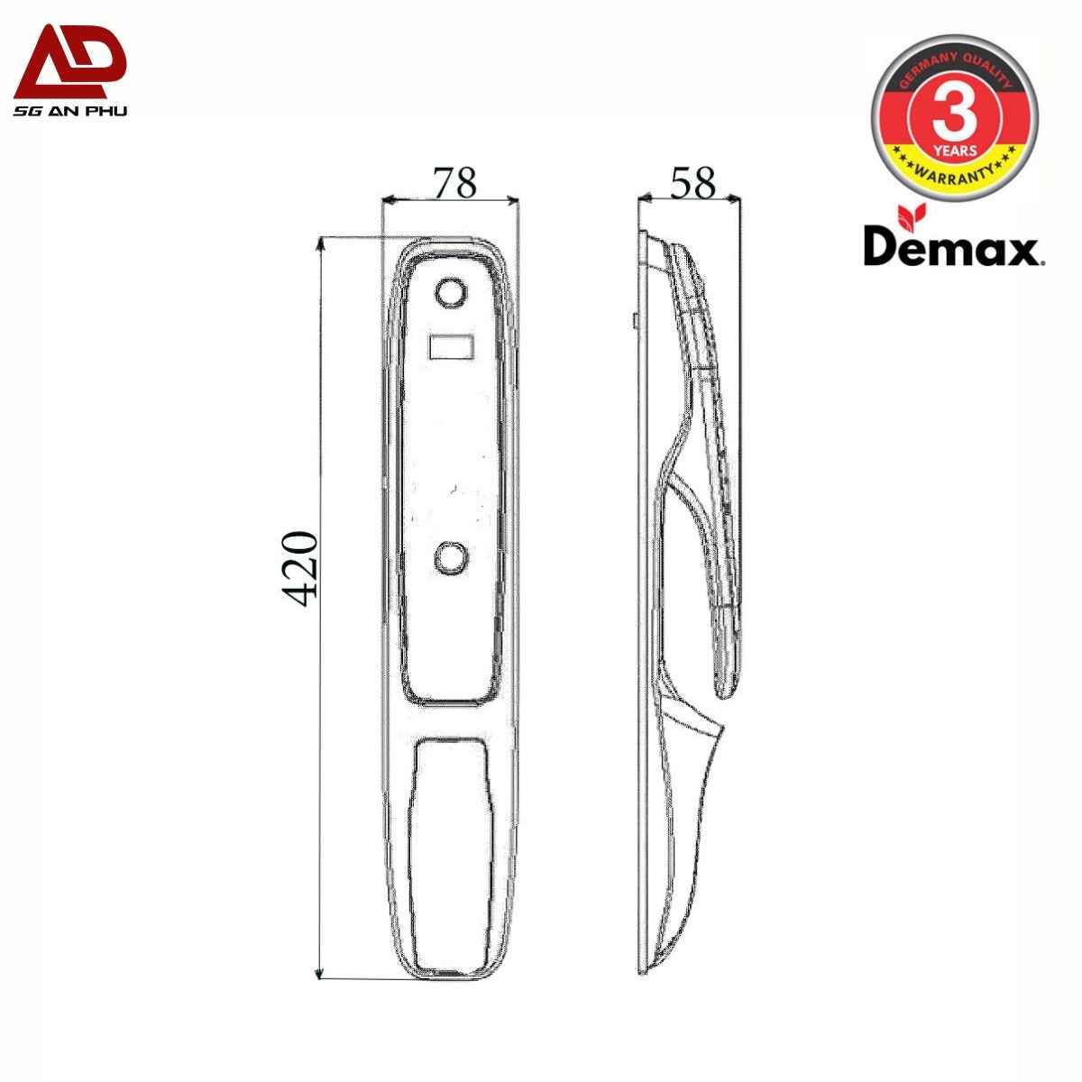 Frame (33) Khóa thông minh SL898 GC