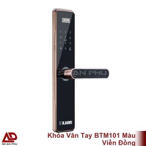 Khóa Vân Tay BTM101 Màu Viền Đồng chính hãng kaimi