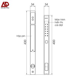 Khóa nhận diện khuôn mặt EL-MS908 AG CNC