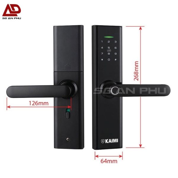 Khóa Vân Tay S12 Viền Đồng