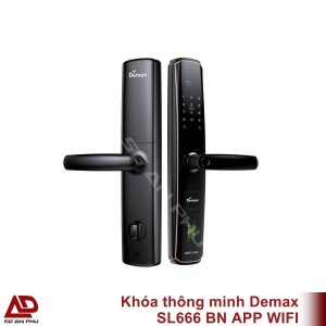 Khóa thông minh Demax SL666 BN APP WIFI chính hãng giá rẻ