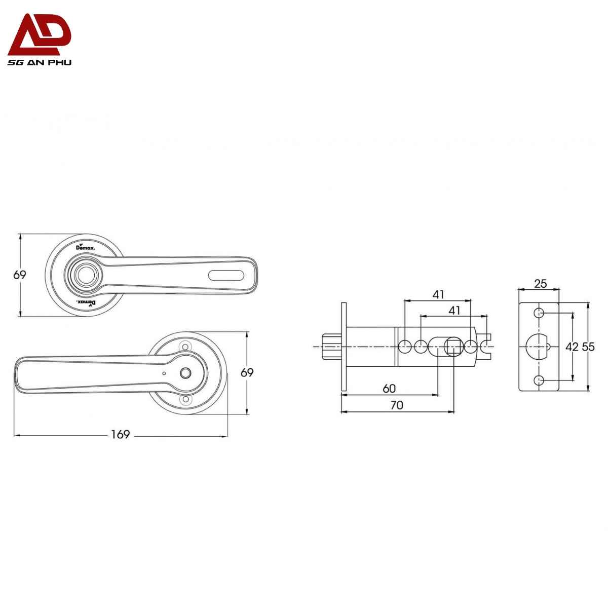 Frame (71) Khóa vân tay Demax SL109 SV