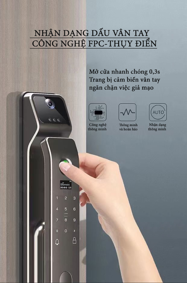 chinh-6 Khoá nhận diện khuôn mặt SL928 PB
