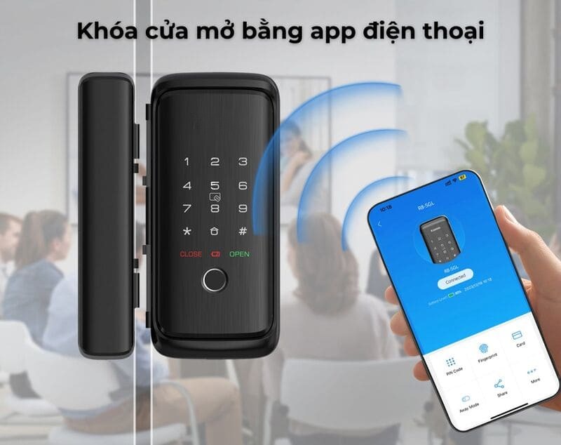 Vậy khóa điện tử mở bằng app là gì?