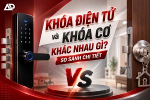 Khóa điện tử và khóa cơ khác nhau gì? Tìm hiểu nguyên lý hoạt đông của hai loại khóa này