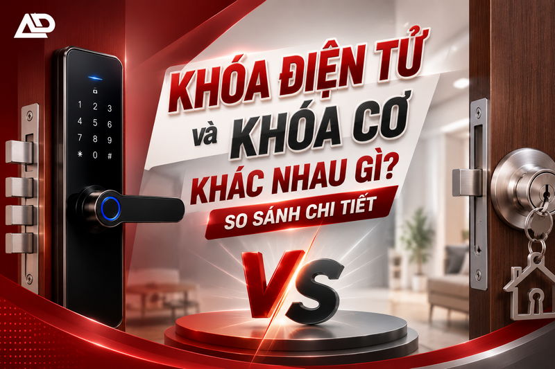 Khóa điện tử và khóa cơ khác nhau gì? Tìm hiểu nguyên lý hoạt đông của hai loại khóa này
