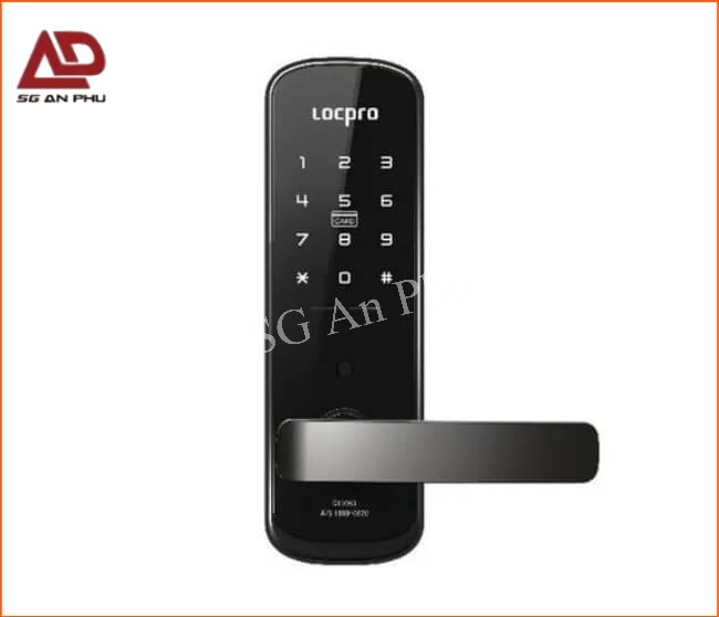 Khóa vân tay Locpro thiết kế thanh lịch, hiện đại, phù hợp văn phòng cao cấp.
