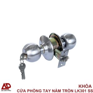 KHÓA CỬA PHÒNG TAY NẮM TRÒN LK301 SS